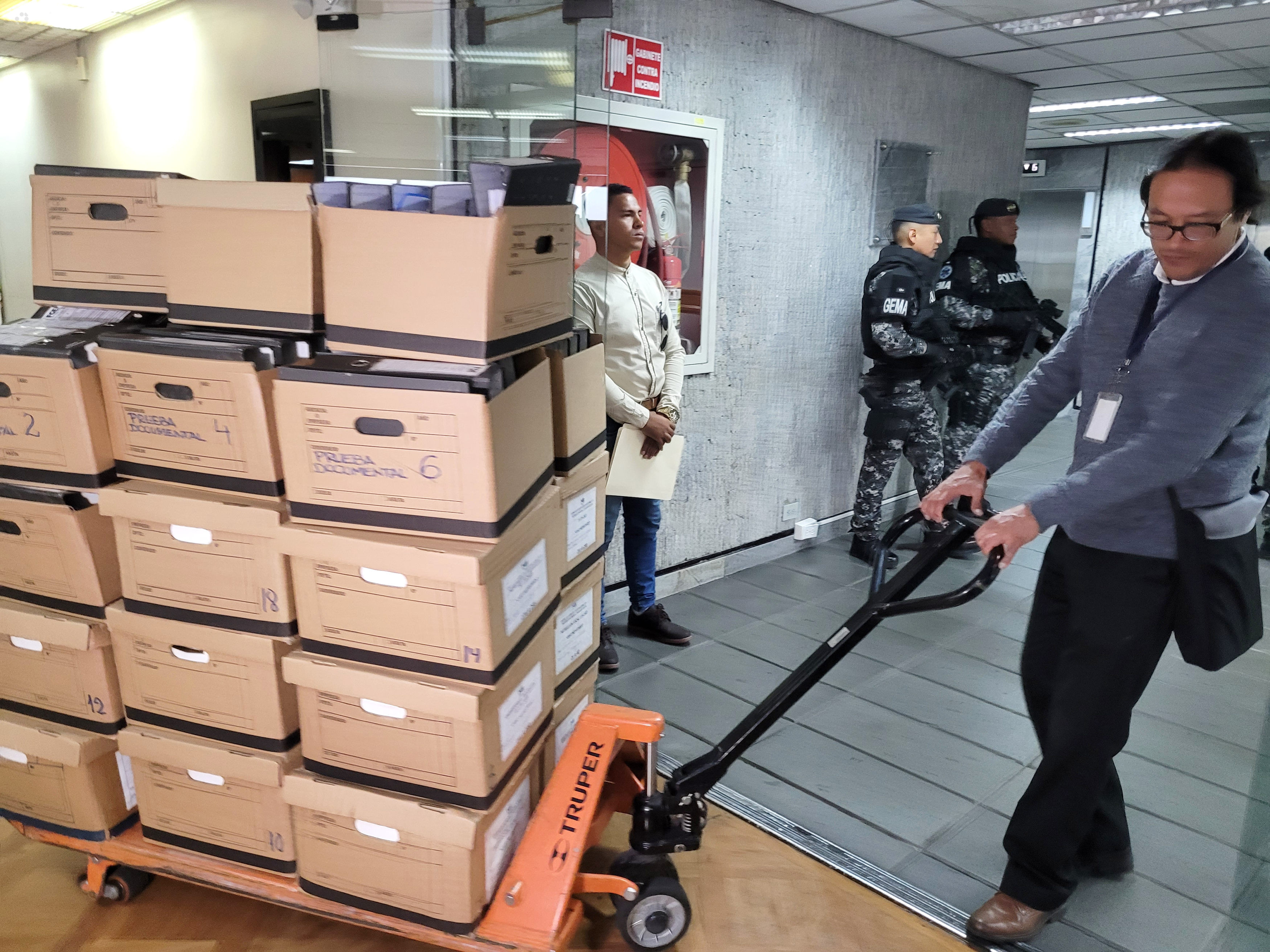 La audiencia de juzgamiento en el caso Metástasis sigue su curso, en Quito, y ahora se reproducen algo más de 300 audios.