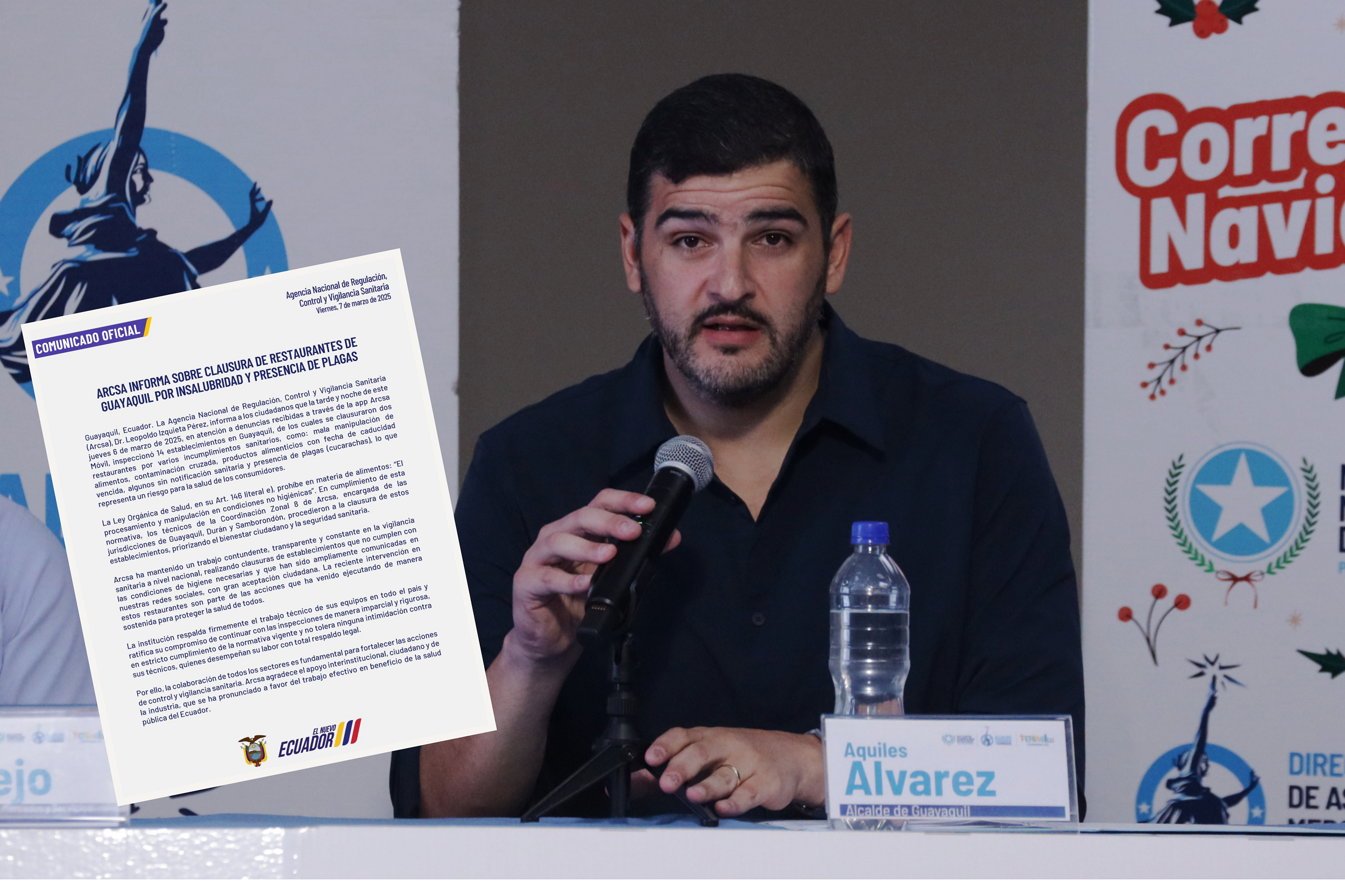 Ecuador. Aquiles Álvarez denuncia persecución tras clausura de restaurantes de su familia; Arcsa da las razones