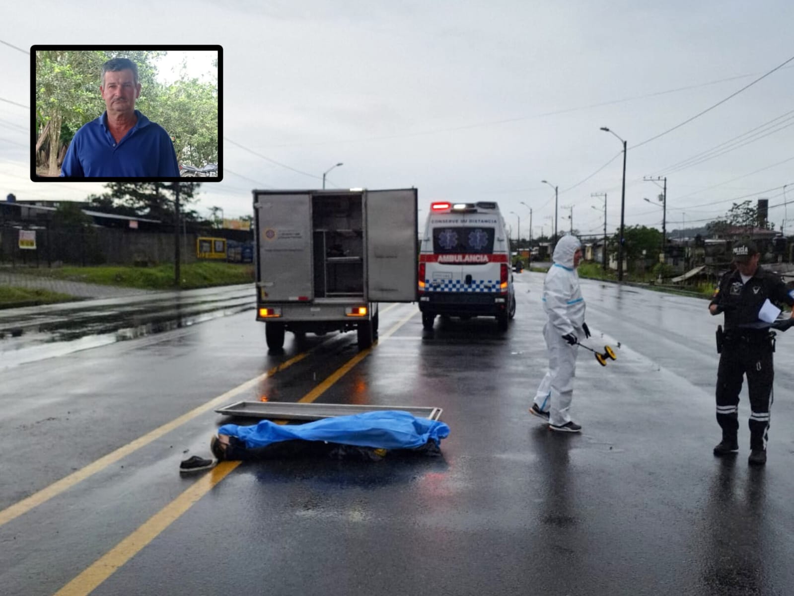 Crónica. Motociclista murió en accidente, en Santo Domingo de los Tsáchilas.