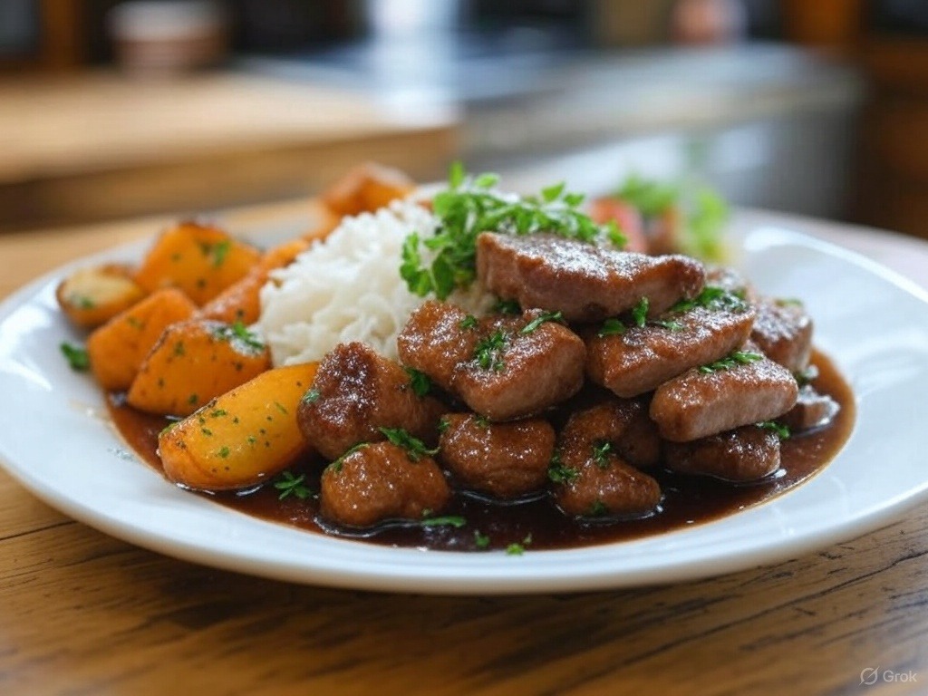 Disfruta de un rico cerdo en salsa de vino en menos de 90 minutos