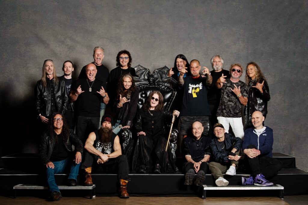 El cantante Ozzy Osbourne junto a otras estrellas del rock. FOTO: Ozzy Osbourne (Instagram).