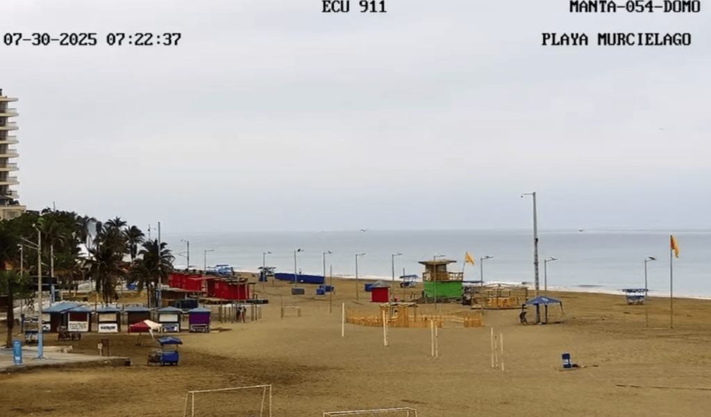 El ECU-911 reportó el movimiento del perfil costero de Manabí en medio de la alerta de Tsunami por terremoto en Rusia