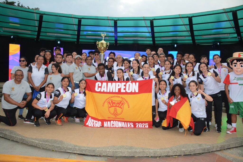 Pichincha es campeón de los I Juegos Nacionales del Ciclo Juvenil y Manabí finaliza en quinto lugar
