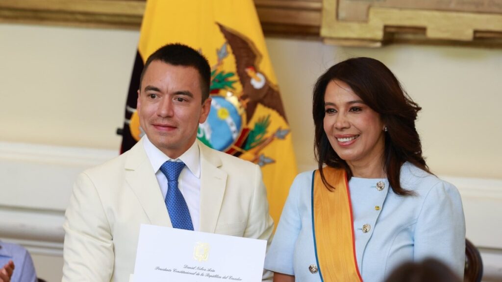 Daniel Noboa designa a Cynthia Gellibert como su delegada ante el directorio de la Corporación del Seguro de Depósitos. (Cynthia Gellibert )