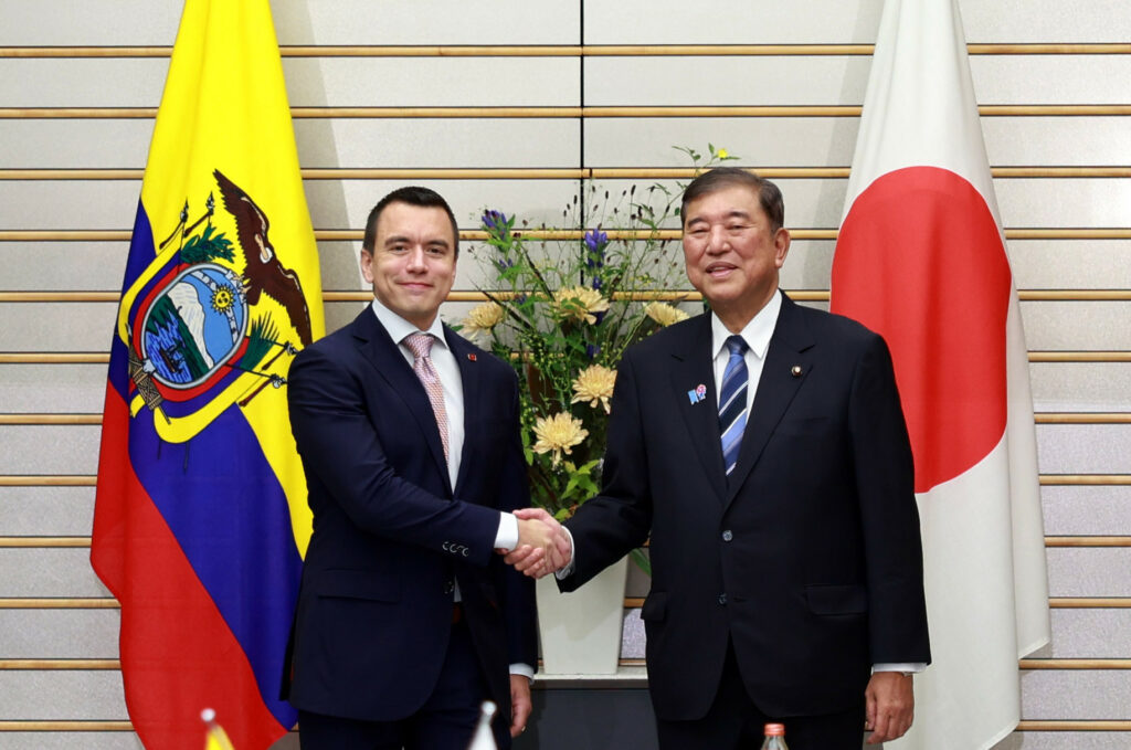 Daniel Noboa y Shigeru Ishiba consolidan acuerdos económicos y comerciales en Tokio, Japón