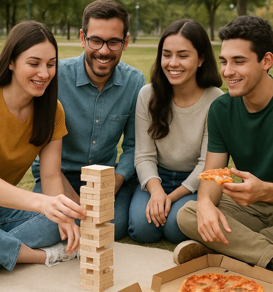 Planes de bajo costo permiten a los jóvenes socializar sin endeudarse. FOTO: Inteligencia Artificial (ChatGPT).