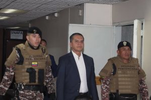 Audiencia de resolución de sentencia en el Caso Pantalla, involucrado el Ex Presidente de la Judicatura Wilman Terán, en la Corte Nacional. Fotos: API / Rolando Enríquez