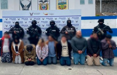 Alias ‘Niño Malo’, supuesto líder de una banda criminal que opera entre las ciudades de Ambato y Baños, en la provincia de Tungurahua,