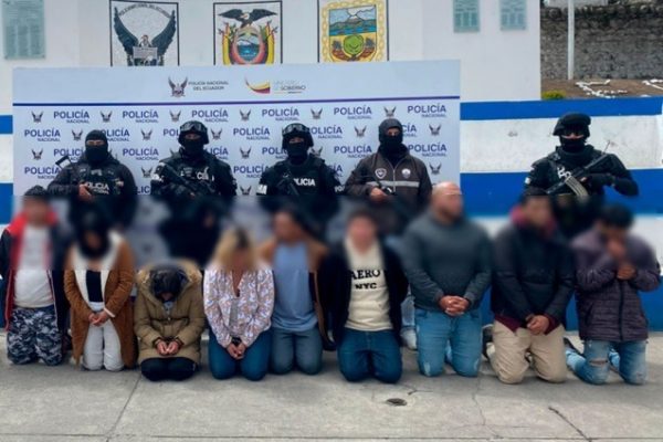Alias ‘Niño Malo’, supuesto líder de una banda criminal que opera entre las ciudades de Ambato y Baños, en la provincia de Tungurahua,