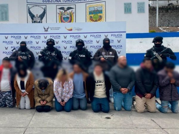 Alias ‘Niño Malo’, supuesto líder de una banda criminal que opera entre las ciudades de Ambato y Baños, en la provincia de Tungurahua,