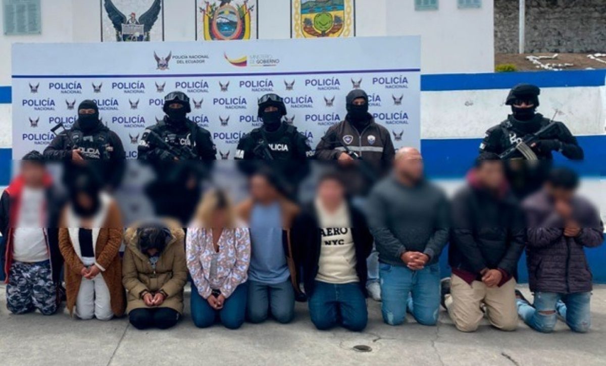 Alias ‘Niño Malo’, supuesto líder de una banda criminal que opera entre las ciudades de Ambato y Baños, en la provincia de Tungurahua,