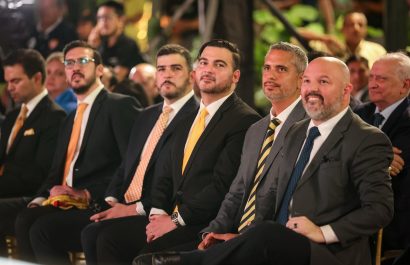 Antonio Alvarez, en la sesión por los 100 de Barcelona SC celebrada el 1 de mayo de 2025.