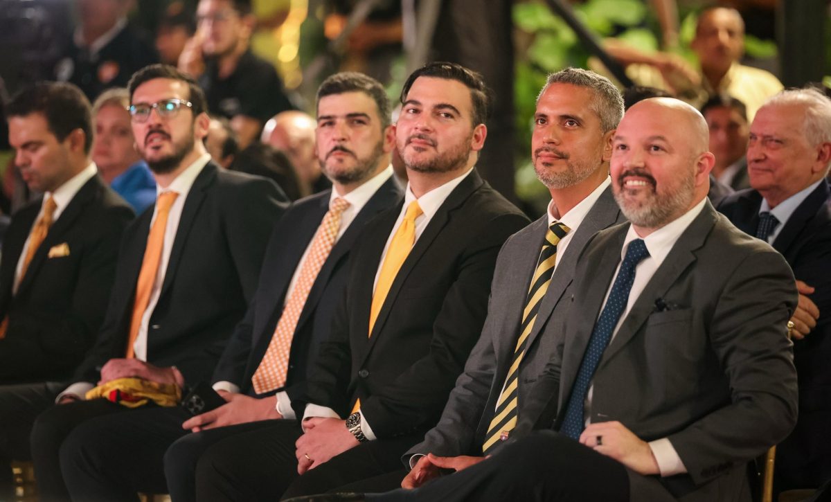 Antonio Alvarez, en la sesión por los 100 de Barcelona SC celebrada el 1 de mayo de 2025.