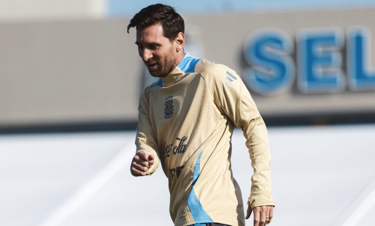 Argentina ya se entrena con Messi para los duelos ante Chile y Colombia