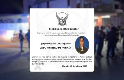 Asesinado la noche de este jueves en Manta era un policía; había salido de trabajar en la masacre de Montecristi