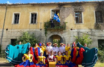 El Ballet Municipal de Manta se presentó en la ciudad italiana de Atina.
