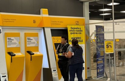 Banco Pichincha registró el lunes casi el triple de retiros de dinero, en comparación con días habituales. (Mall El Jardín)