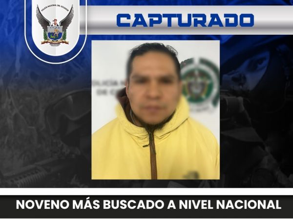 Capturado en Colombia el noveno más buscado por violación en Ecuador