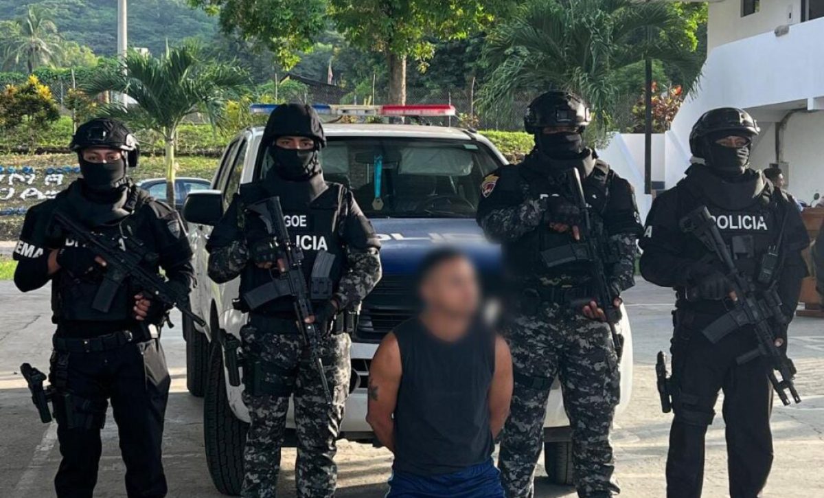 Capturan en Esmeraldas al décimo noveno más buscado por asesinato en Ecuador