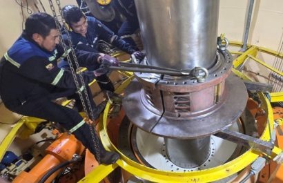 Celec culmina con trabajos de mantenimiento en la unidad 1 de la central hidroeléctrica Mazar. (Celec)