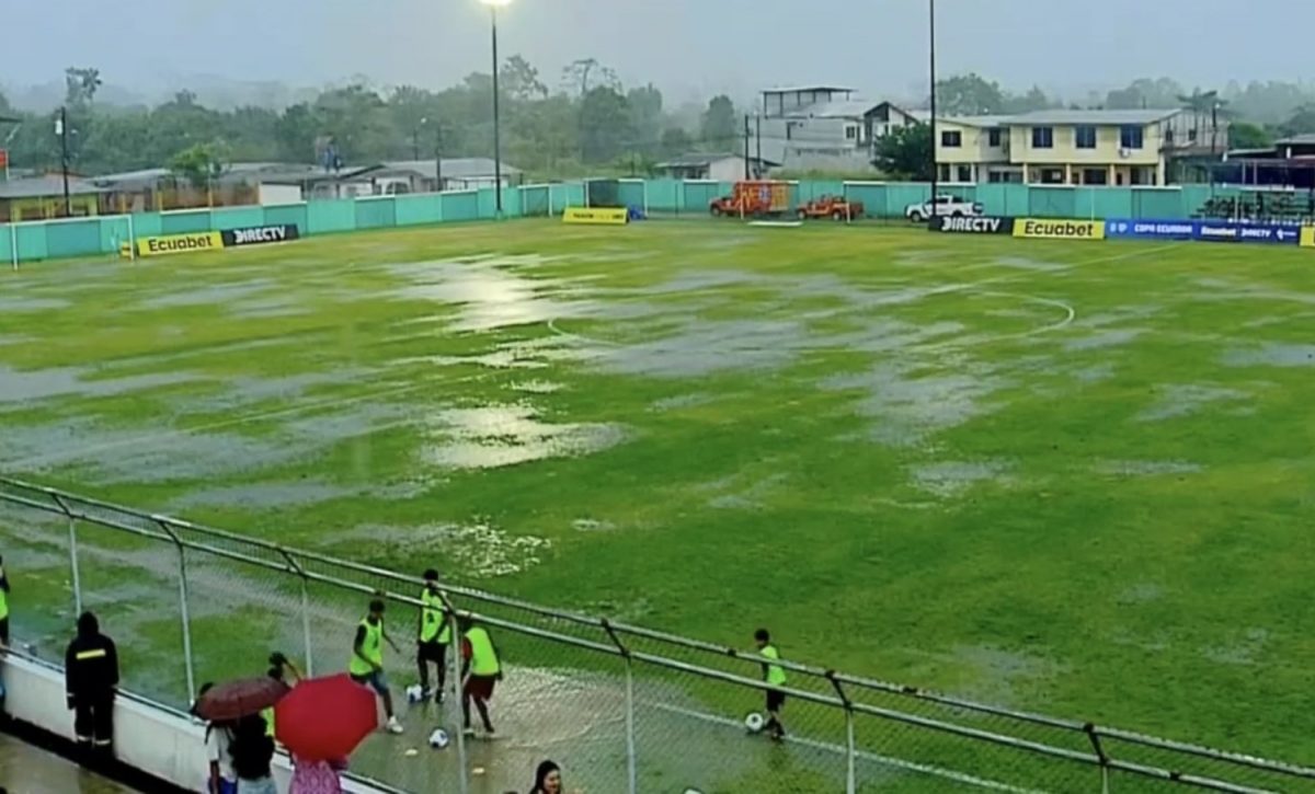 Copa Ecuador Lluvia detiene duelo entre Río Aguarico y Universidad Católica