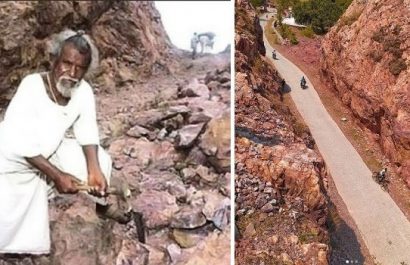 Dashrath Manjhi, conocido como el ‘Hombre de la Montaña’, dedicó 22 años a tallar un camino de 110 metros a través de una montaña