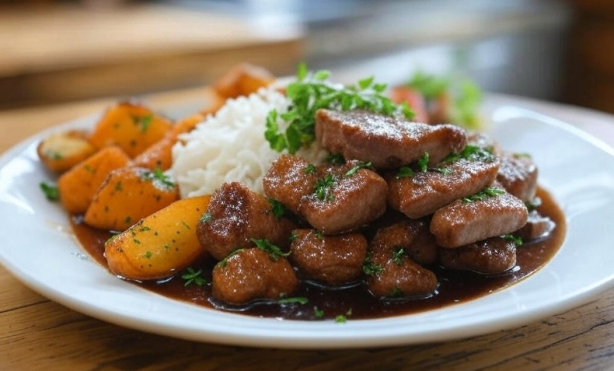 Disfruta de un rico cerdo en salsa de vino en menos de 90 minutos