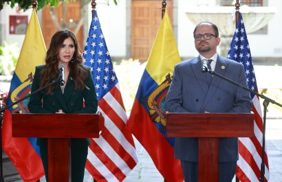 Ecuador y Estados Unidos acuerdan intercambio de oficiales de enlace para coordinar acciones contra el crimen organizado