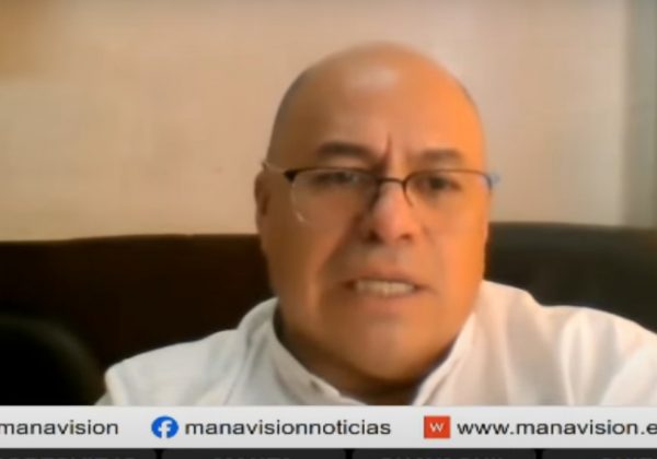 Edwin Bedoya, presidente del Frente Unitario de Trabajadores (FUT), rechaza la marcha de Daniel Noboa contra la Corte Constitucional.