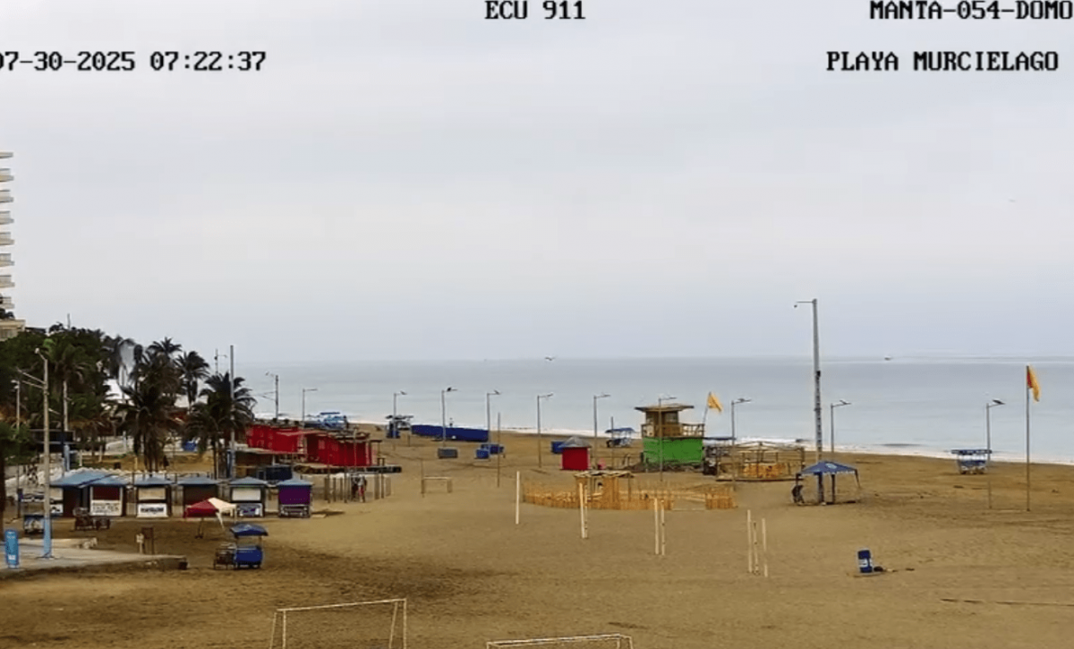 El ECU-911 reportó el movimiento del perfil costero de Manabí en medio de la alerta de Tsunami por terremoto en Rusia