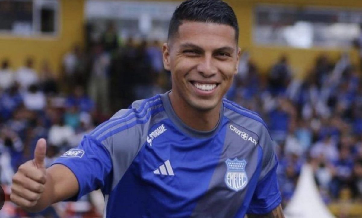 El defensa ecuatoriano Luis Fernando León de Emelec.