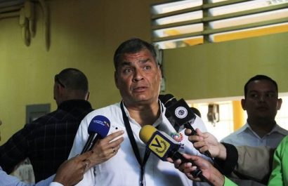 EL EXPRESIDENTE ECUATORIANO RAFAEL CORREA