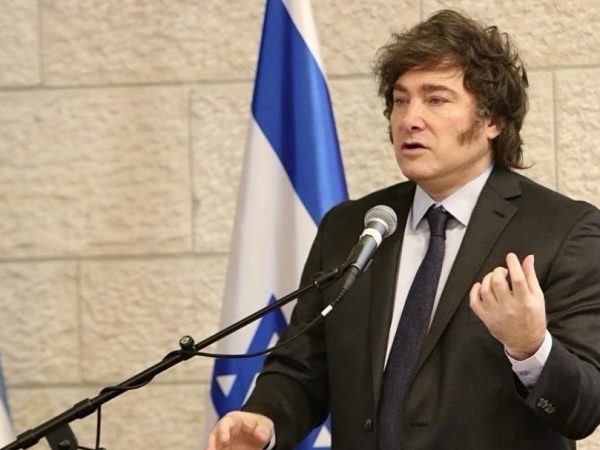 El presidente de Argentina, Javier Milei durante una conferencia. FOTO: Europa Press.