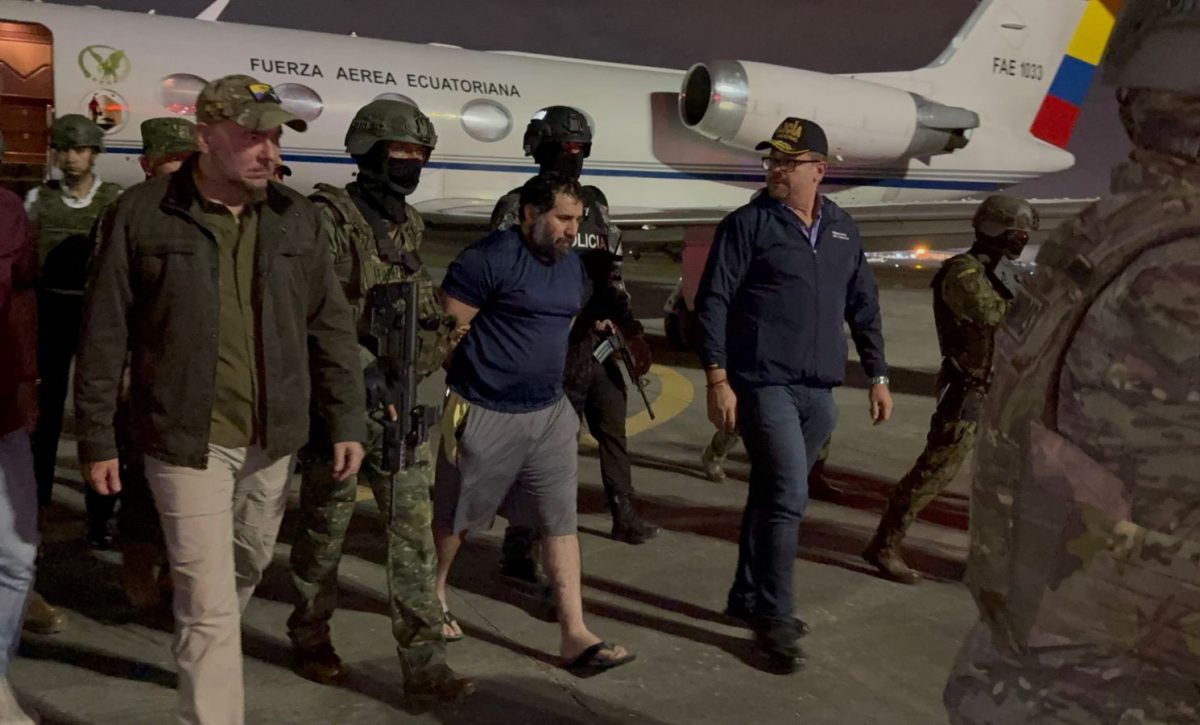 Adolfo Macías Villamar, alias 'Fito', líder de Los Choneros, fue recapturado este miércoles tras permanecer prófugo durante 535 días. (Foto: Policía Nacional).