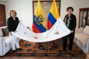 Cancilleres de Ecuador y Colombia acuerdan fortalecer lazos en Quito. FOTO: @CancilleriaEc.
