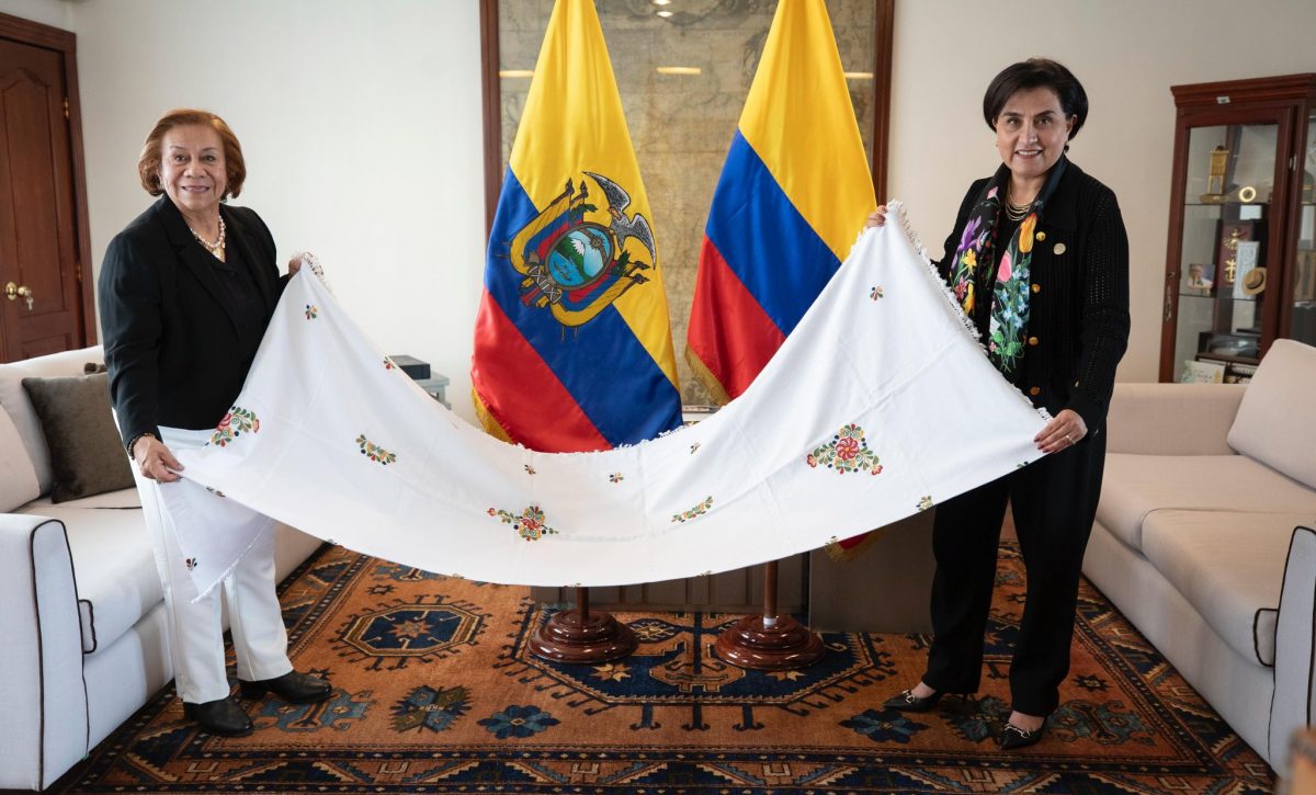 Cancilleres de Ecuador y Colombia acuerdan fortalecer lazos en Quito. FOTO: @CancilleriaEc.