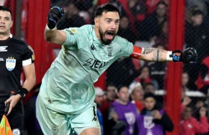Hernán Galíndez se convierte en héroe de Huracán al atajar un penal decisivo, su equipo va a la final. (Captura de pantalla).