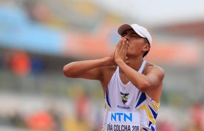 Iván Oña supera récord Sudamericano U20 de Jefferson Pérez después de 31 años