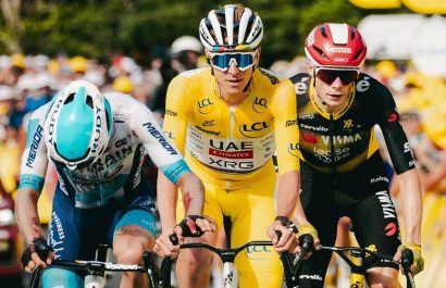 Jhonatan Narváez apoya a Pogačar en la etapa 13 del Tour de Francia