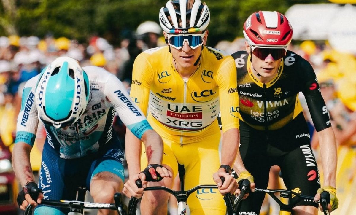 Jhonatan Narváez apoya a Pogačar en la etapa 13 del Tour de Francia