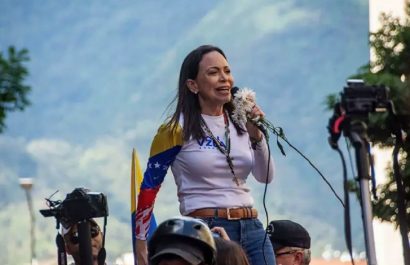 La líder de la oposición de Venezuela, María Corina Machado. FOTO: Europa Press.