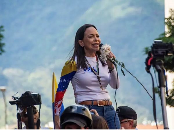 La líder de la oposición de Venezuela, María Corina Machado. FOTO: Europa Press.