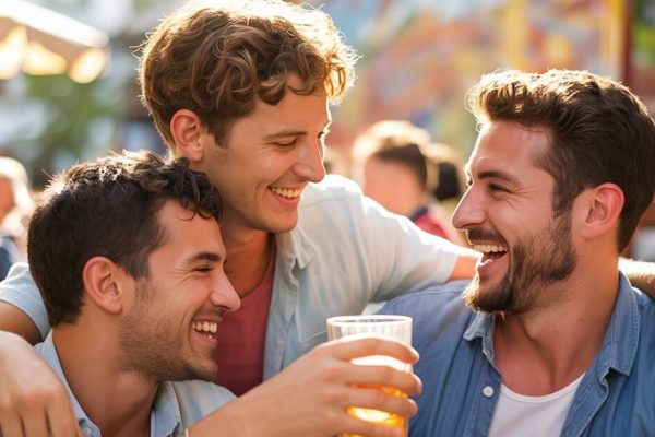 Las reuniones entre amigos del mismo sexo proporciona beneficios para su salud.