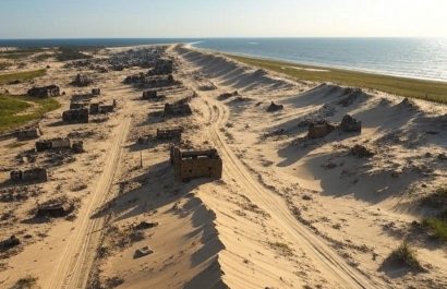 Los restos de Singapur, una ciudad desaparecida en la costa del lago Michigan, yacen hoy sepultados bajo dunas de arena.