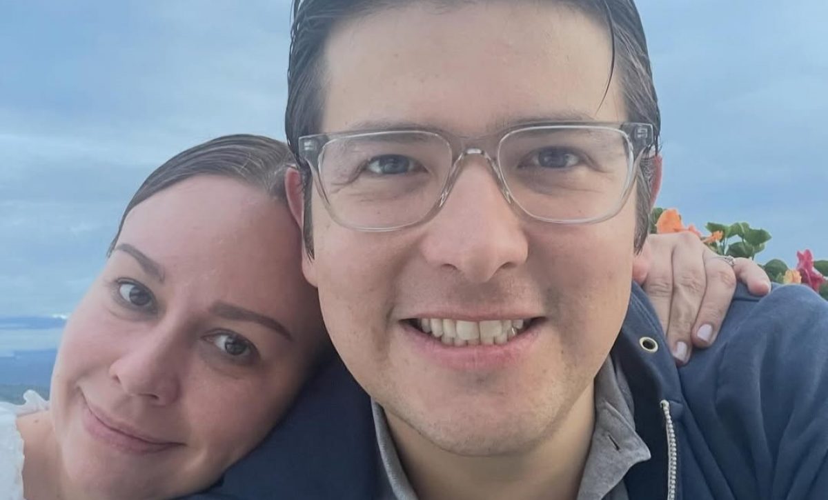 María Claudia Tarazona, compartió el mensaje junto a una fotografía acompañada de Miguel Uribe.