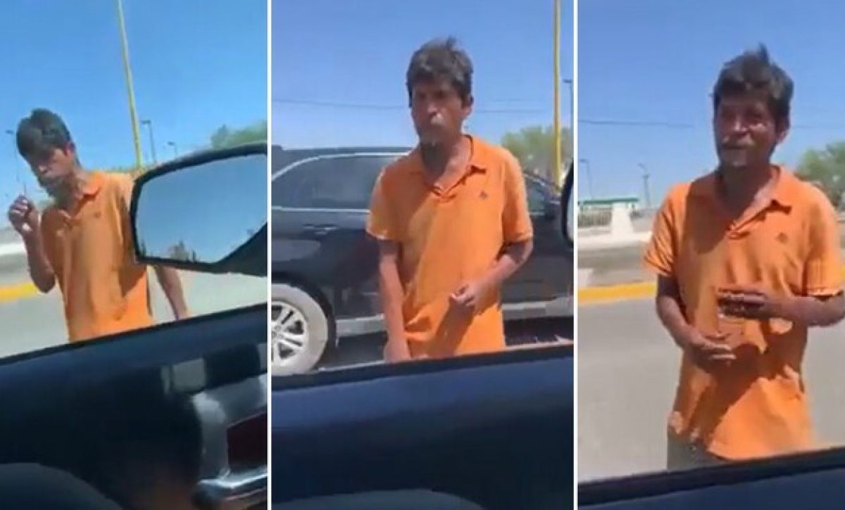 Mendigo-vestido-de-naranja-es-viral-por-rechazar-oferta-de-trabajo