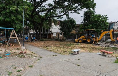 El Municipio de Guayaquil, comenzó la reconstrucción de cuatro parques y cinco canchas deportivas.