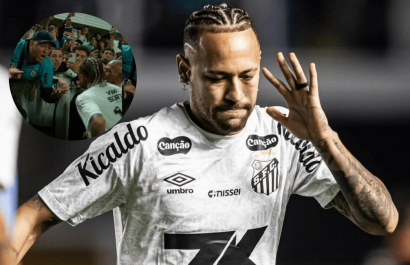 Neymar discute con aficionado tras derrota del Santos ante Internacional