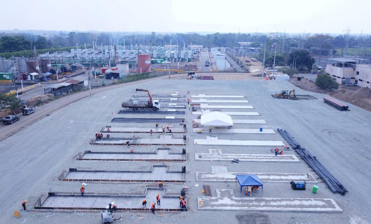 Progen fue contratada por la Corporación Eléctrica del Ecuador (Celec), a través de su unidad Termopichincha, para instalar plantas térmicas de emergencia que aportarían 150 megavatios (100 MW en Salitral y 50 MW en Quevedo). FOTO: Ministerio de Energía.
