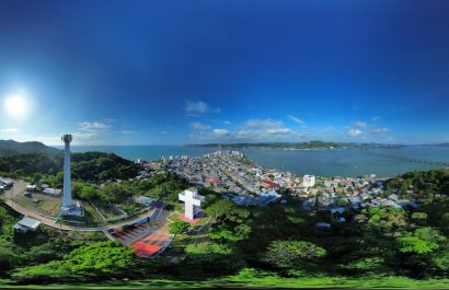 El mirador La Cruz en la zona alta de Bahía de Caráquez.